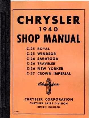 Shop Manual - 1940 Chrysler - Image 1