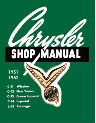 Shop Manual - 1951-1952 Chrysler - Image 1