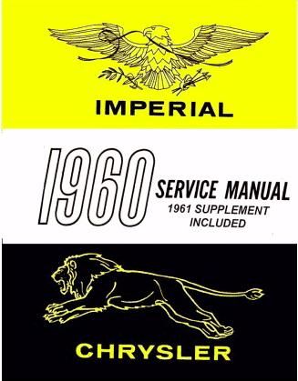 Shop Manual - 1960-1961 Chrysler - Image 1