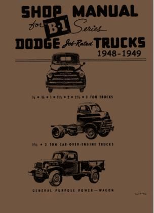 Shop Manual - 1948-1949 B-1 Series Trucks - Image 1