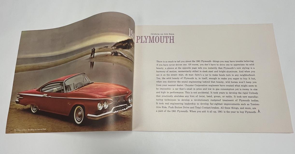 Original 1961 Plymouth Valiant Sales Brochure - Thumbnail 2