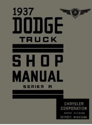 Shop Manual - 1937 Dodge Truck - Image 1