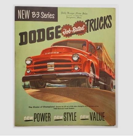 Orginal 1951 Dodge B-3 Truck Sales Brochure - Thumbnail 1
