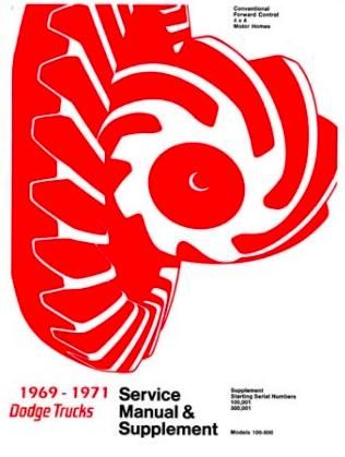 Shop Manual - 1969-1971 Dodge Light Duty Truck - Image 1