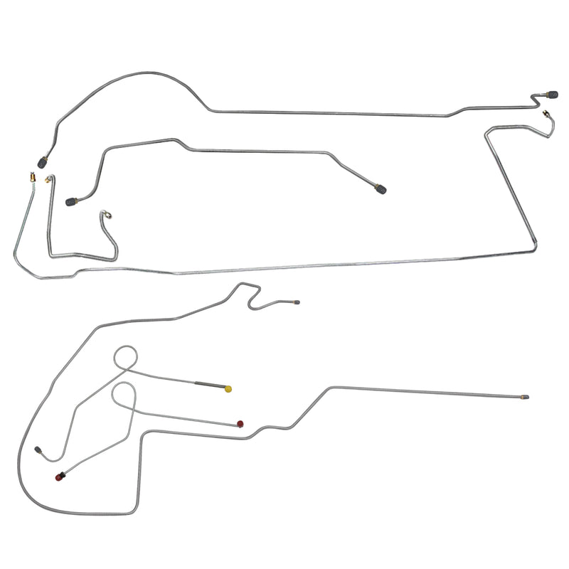 Brake Line Kit - For 1967 Dodge Dart with Manual Power Disc Brakes and 8 3/4" Rear End - Image 1
