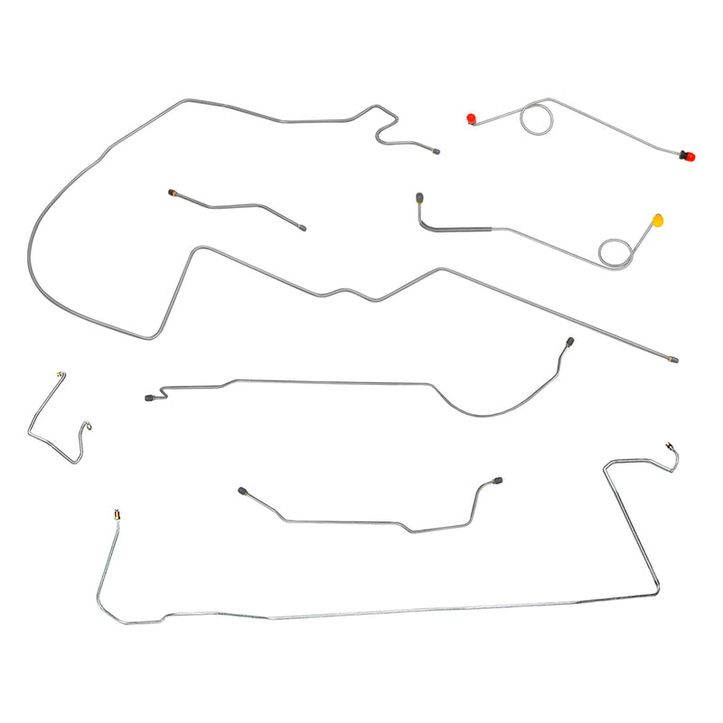 Brake Line Kit - For 1967  Dodge Dart with Manual (Non-Power) Disc Brakes and 8 3/4" Rear End - Image 1