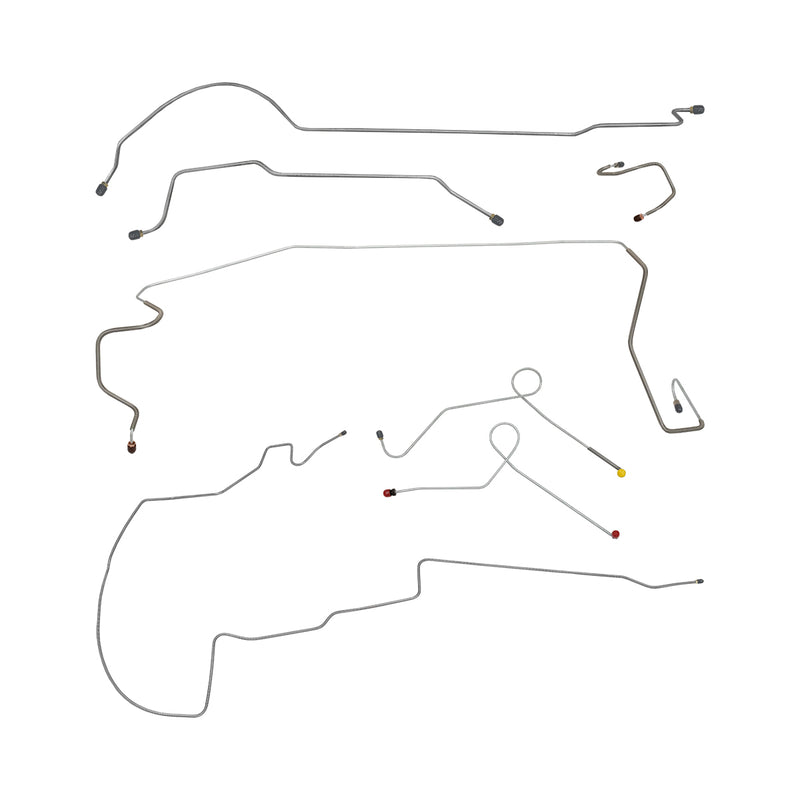 Brake Line Kit - For 1968-1969 Dodge Dart with Power Drum Brakes and 8 3/4" Rear End - Image 1