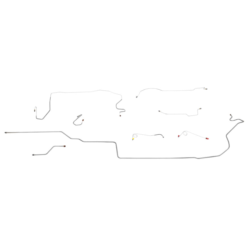 Brake Line Kit - For 1968-1969 Dodge Dart With Manual (Non-Power) Disc Brakes and 8 3/4" Rear End - Image 1