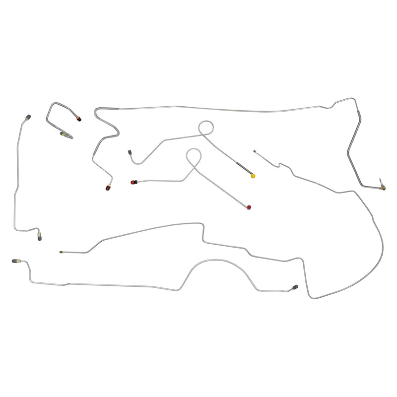 Brake Line Kit - For 1972 Dodge Dart with Power Disc Brakes and 8 3/4" Rear End - Image 1