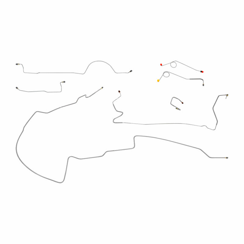 Brake Line Kit - For 1972 Dodge Dart with Manual (Non-Power) Disc Brakes and 8 3/4" Rear End - Image 1
