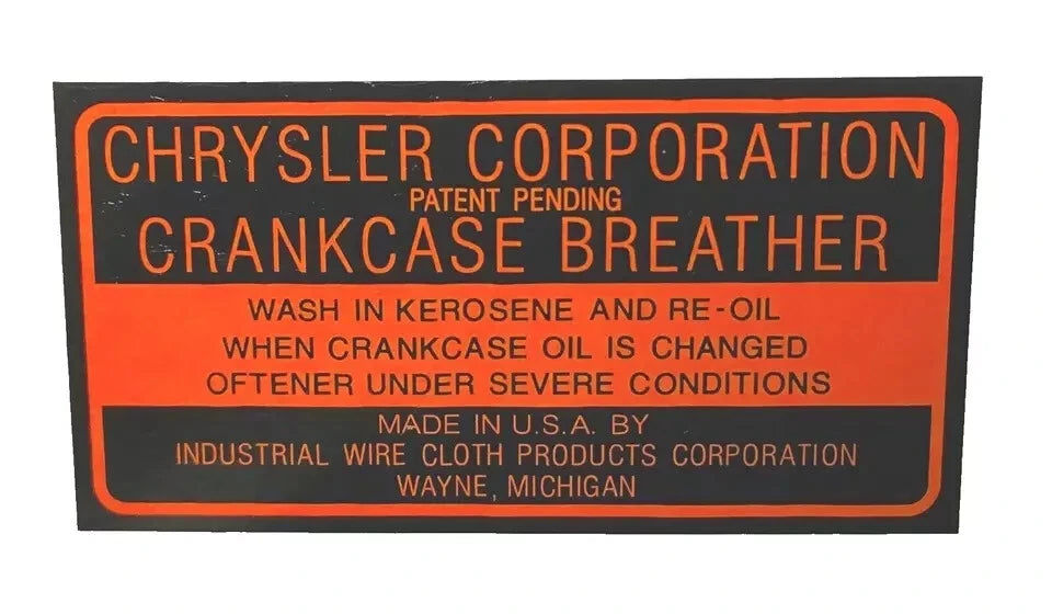Engine Decal Set - 6 Cylinder - Thumbnail 3