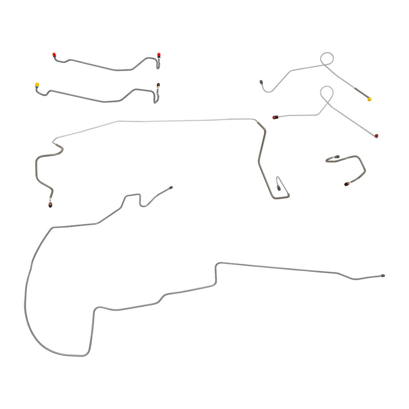 Brake Line Kit - For 1970-1972 Dodge Dart With Power Drum Brakes and 8 3/4" Rear End - Image 1