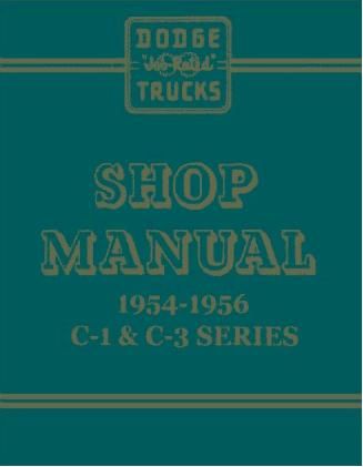 Shop Manual - 1954-1956 C Series Trucks - Image 1