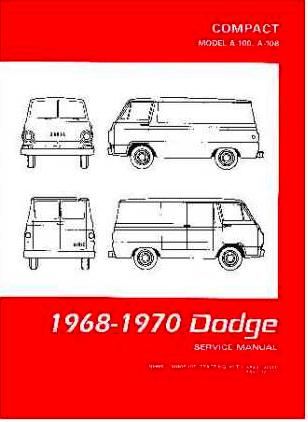 Shop Manual - 1968-1970 Dodge A-100 Van - Image 1