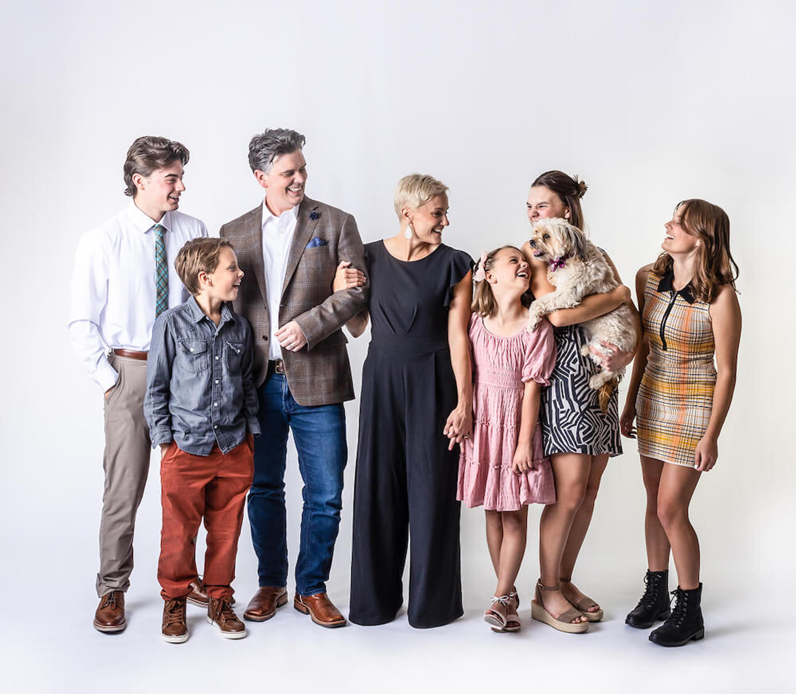 dr. ure and family laughing