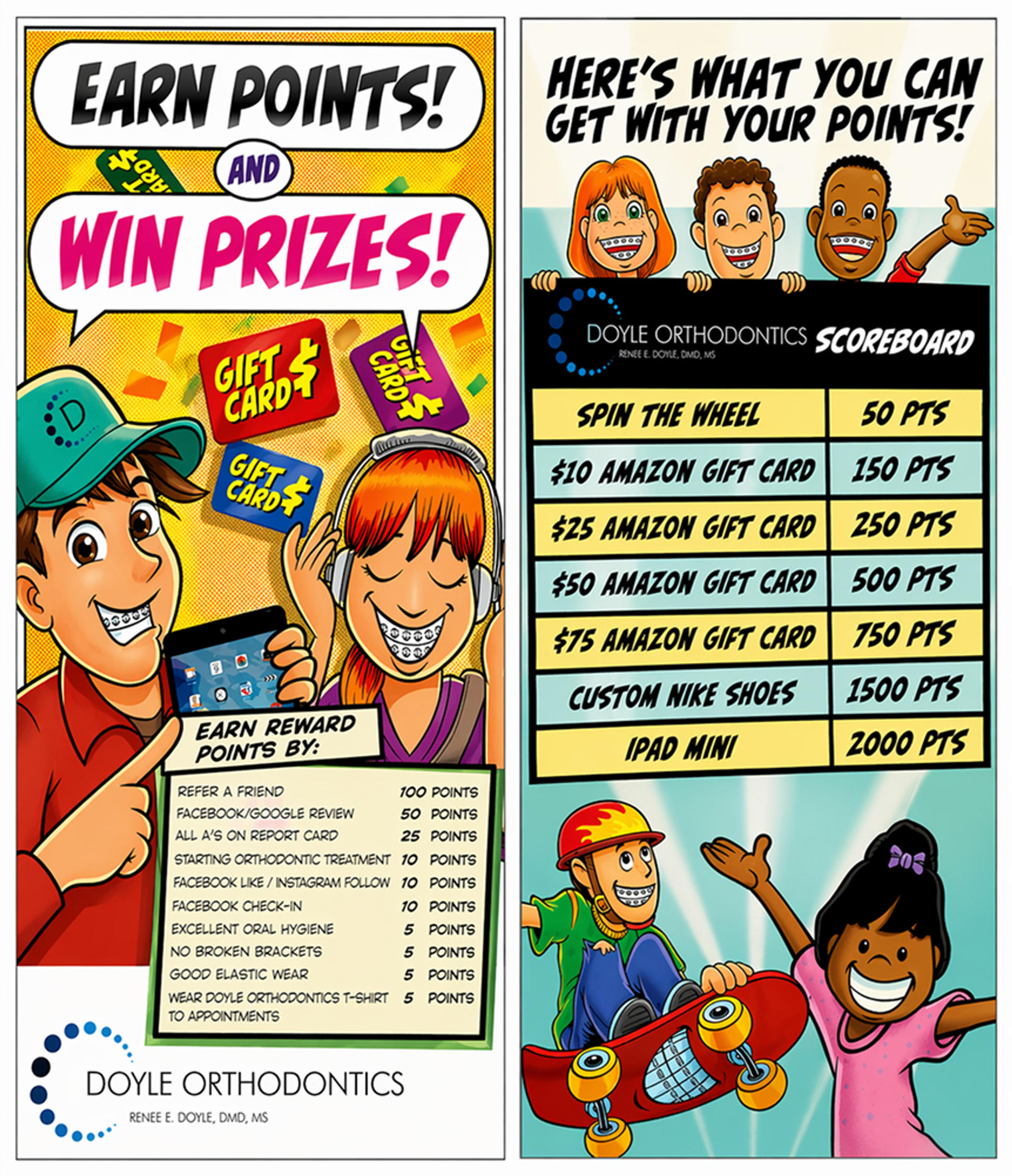 point chart for patient rewards