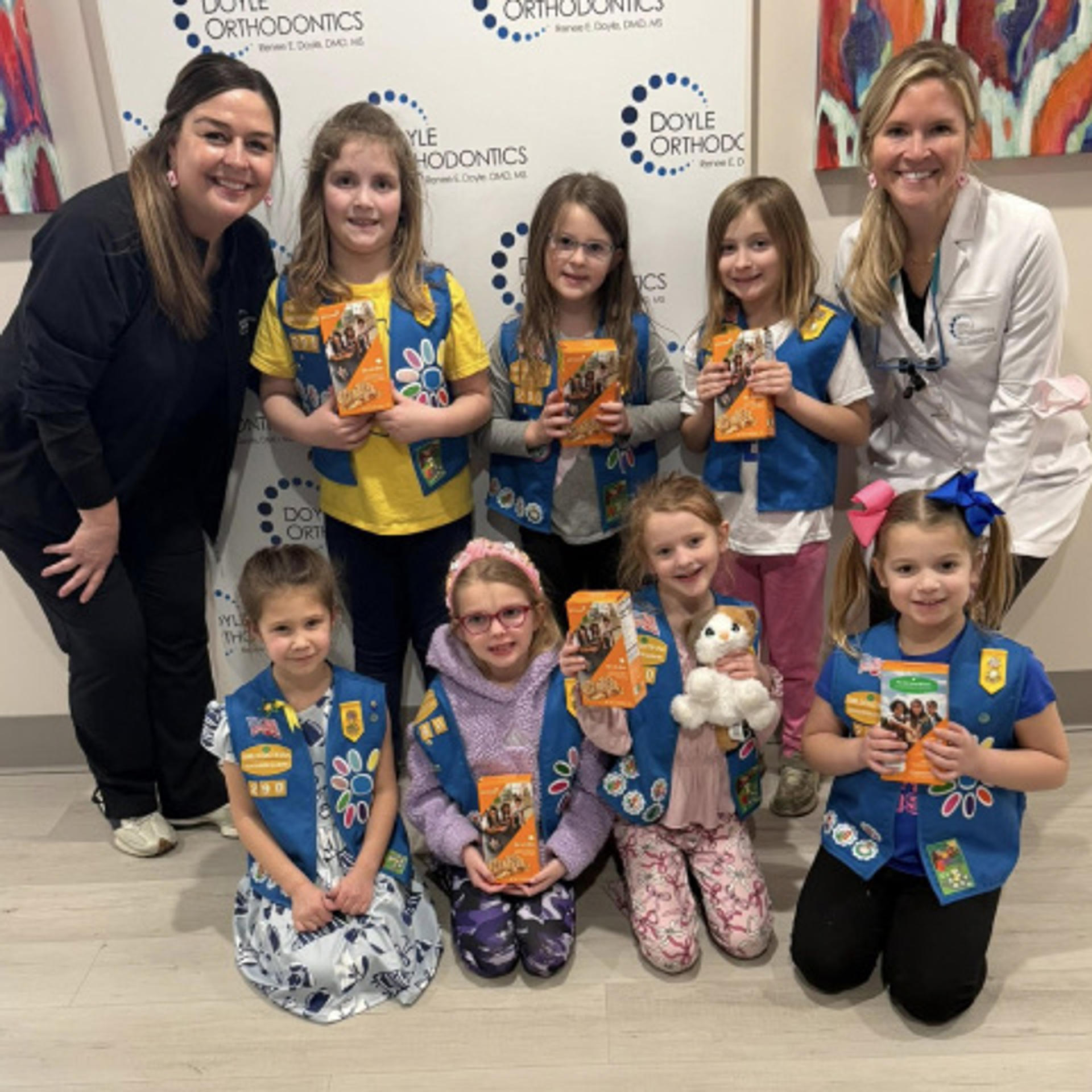 a girls scout troop