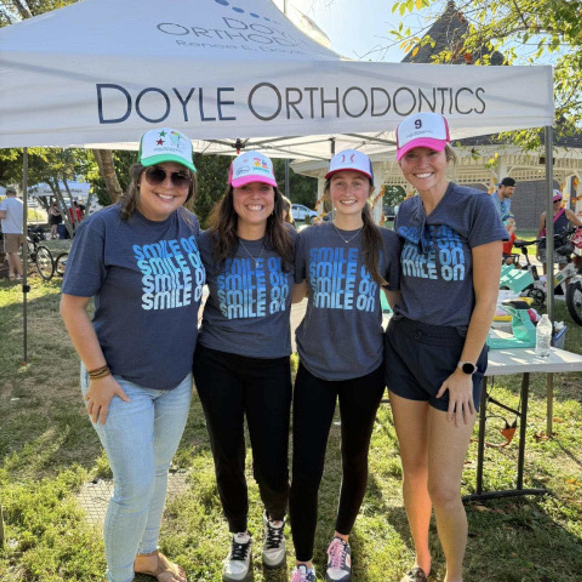 Doyle employees at an outdoor event