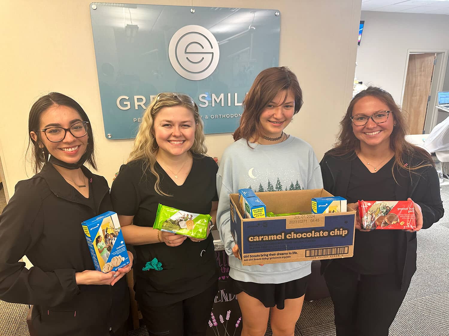 Great Smiles girl scout cookie community