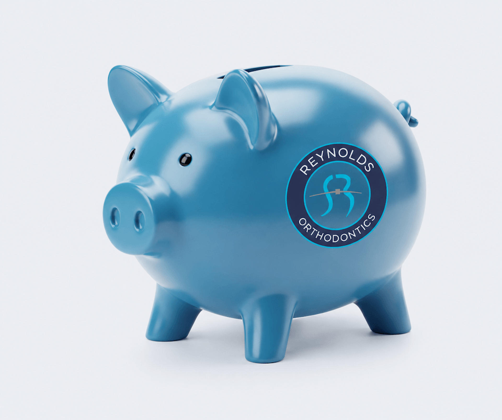 Piggy bank representing orthodontic insurance and financing options