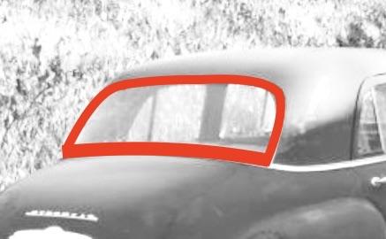 Rear Window Rubber - For Cars without Exterior Stainless Window Trim ...