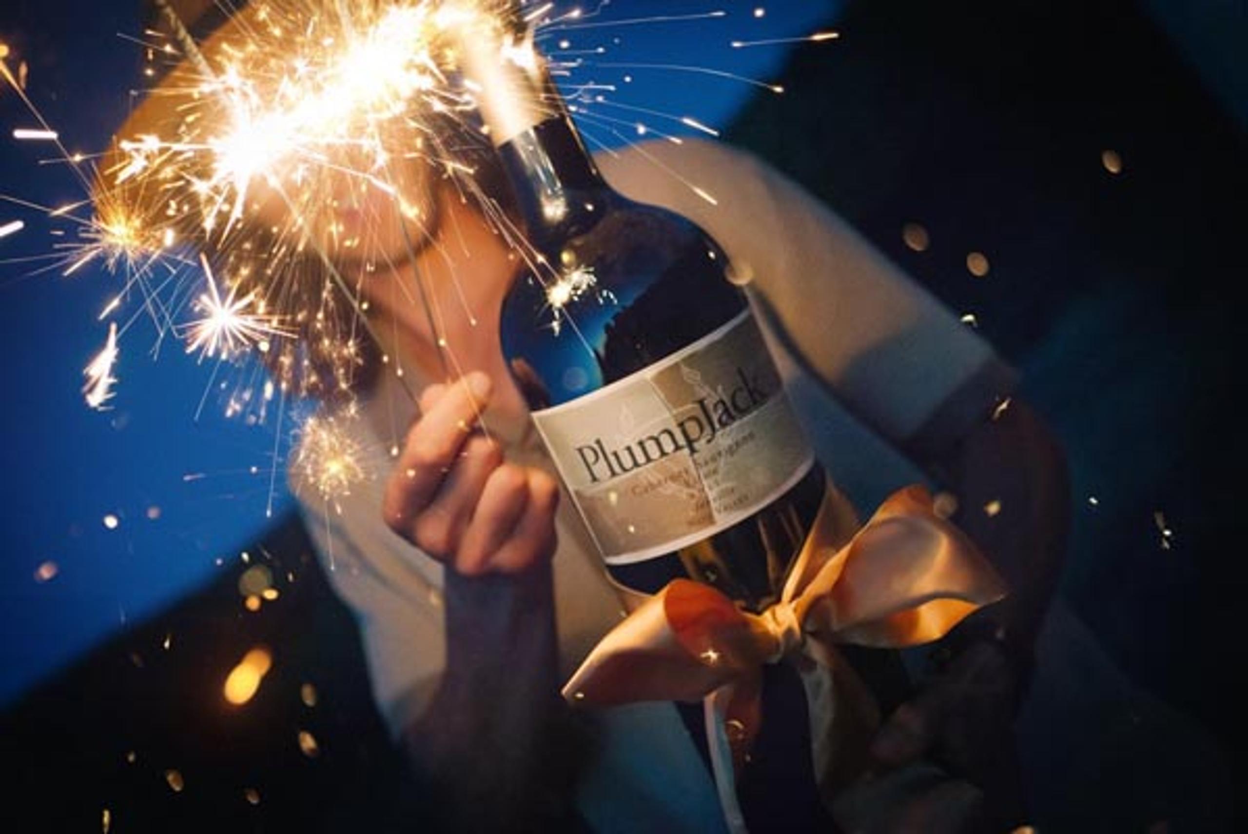 Sparklers and Plumpjack Estate Winery cabernet.