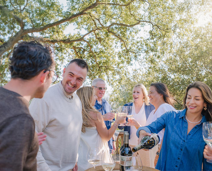 Celebration at Plumpjack Winery Estate.