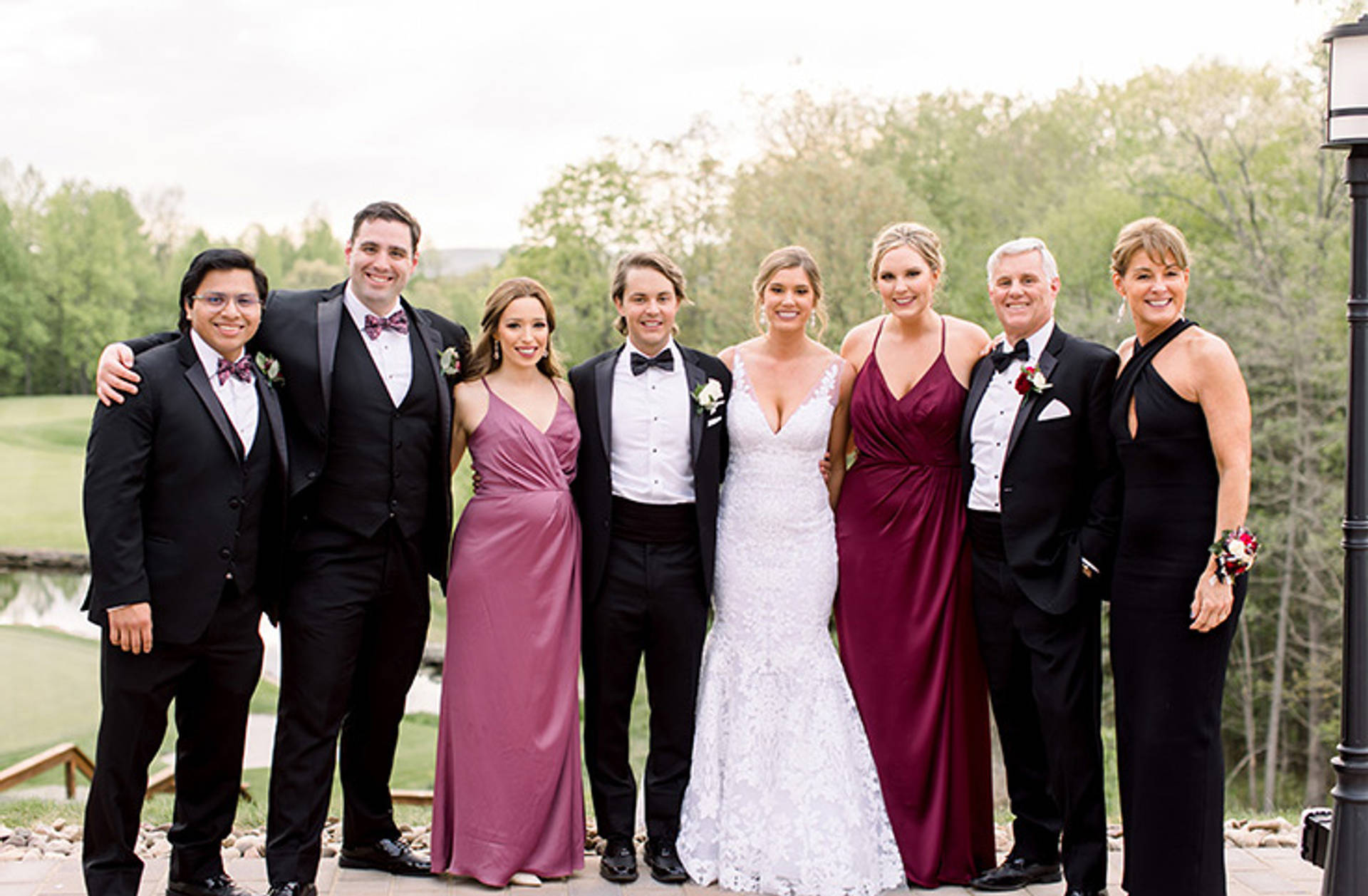 Dr. Perih and family at wedding