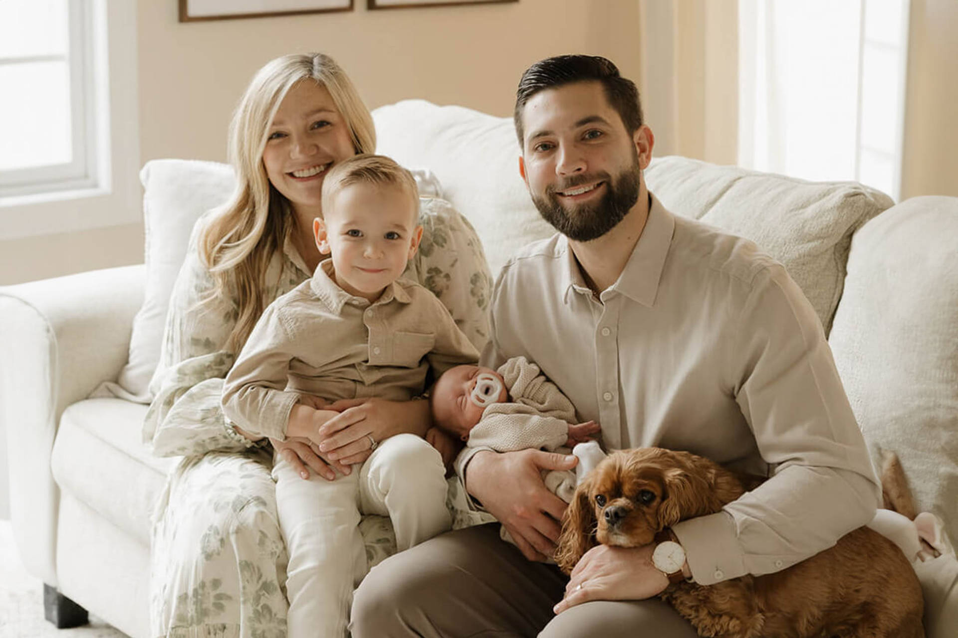 Dr. Runco with family at home