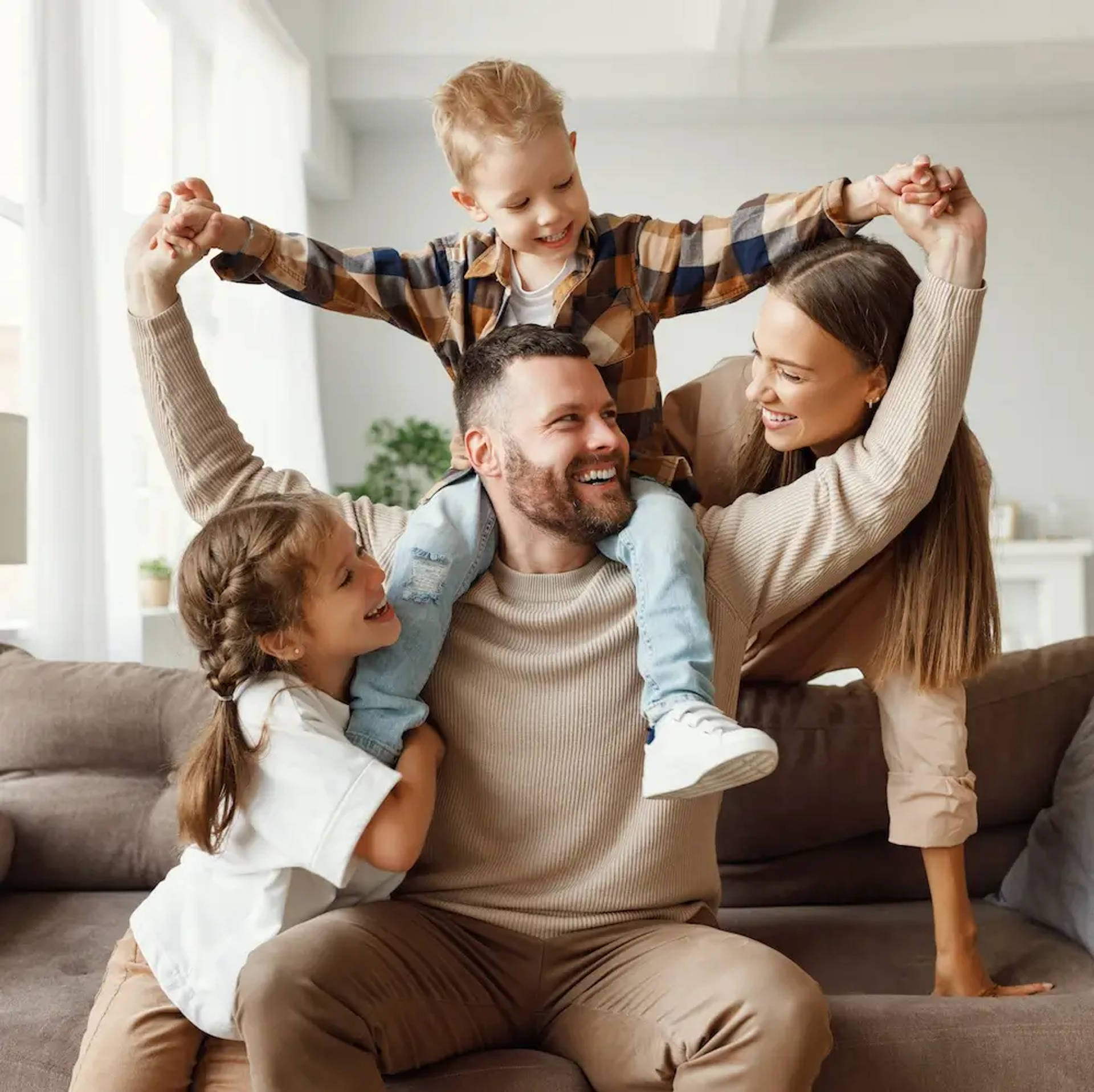 smiling family