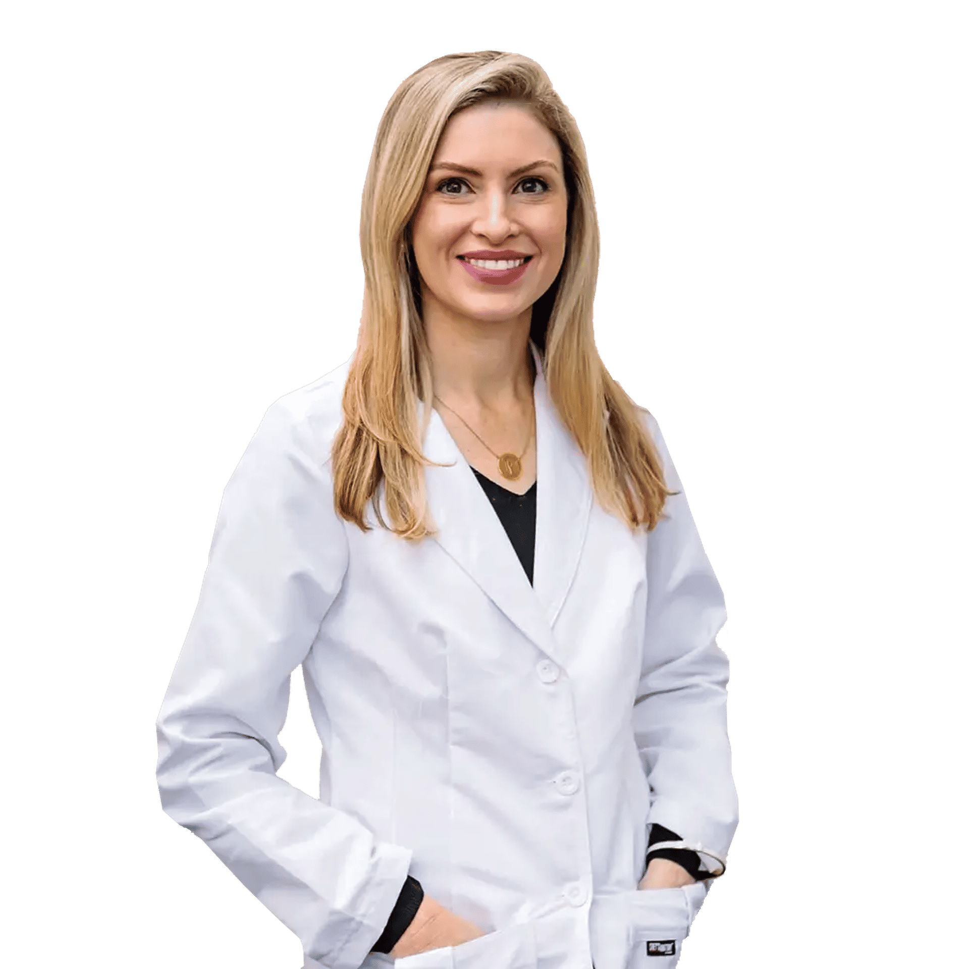 dr. anne marie in white coat