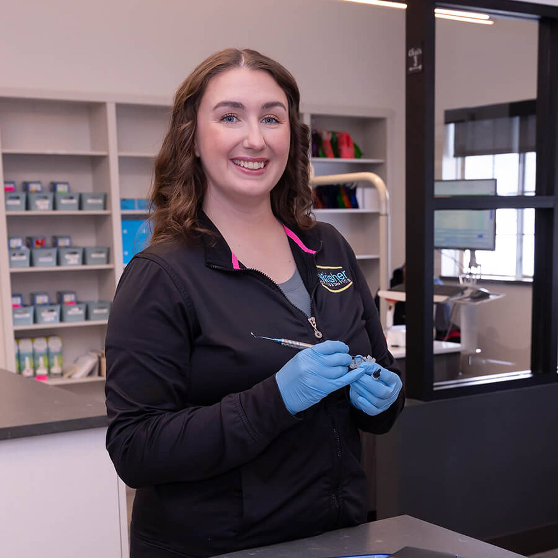 Team member holding lightforce