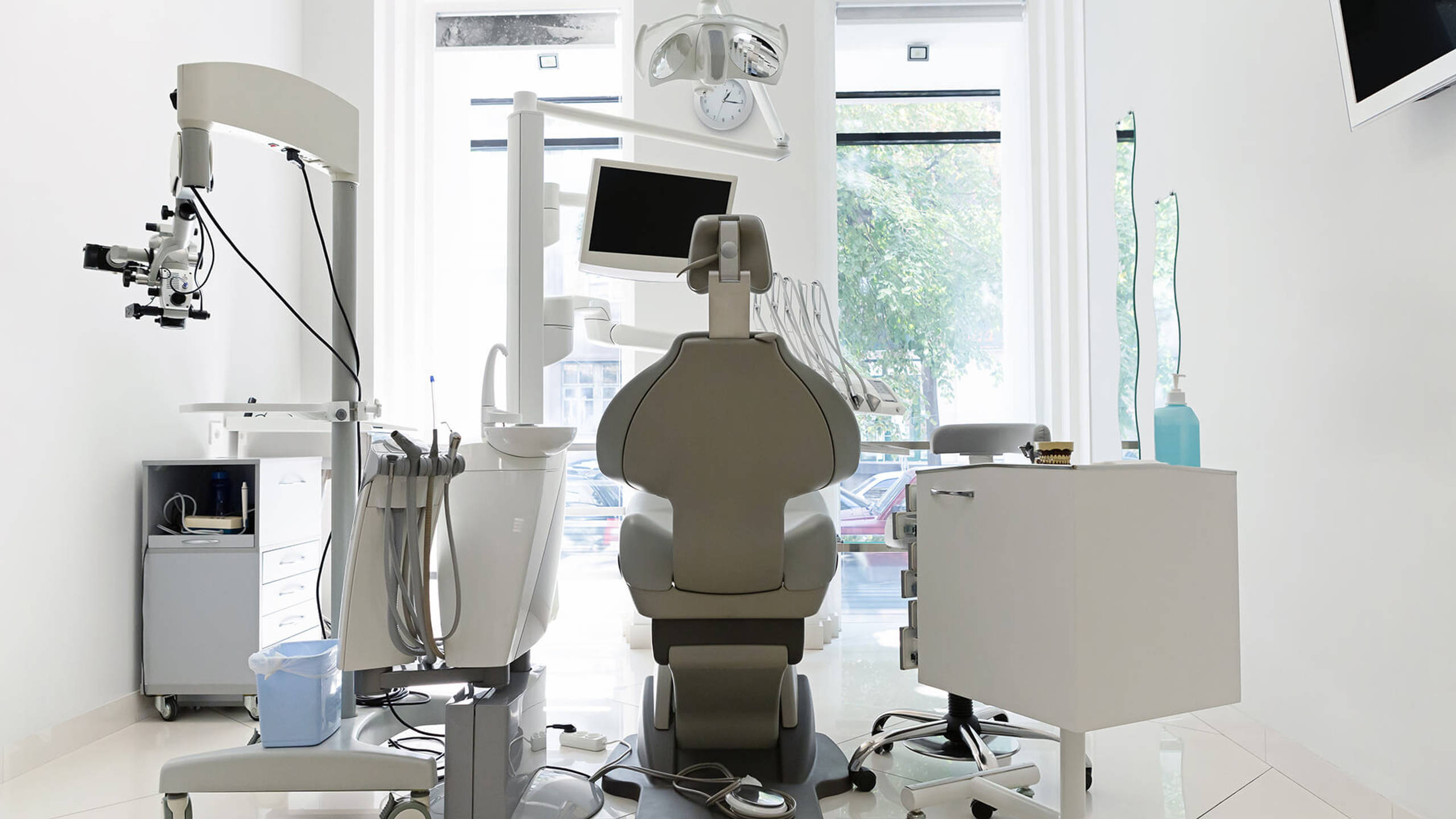 Interior of new modern dental clinic office