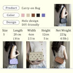 Perfect Mother’s Day Gift: Cute Pink EVA Bag Patterned Purse with Detachable Thoughtful Gift for Mom Wife Daily Fashion Use