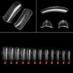 Professional 120PCS/Box Quick Building Mold Nail Tips Dual Forms False Nails for Nail Extension Forms