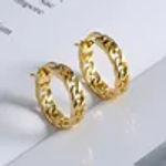 Fine Jewelry 925 Sterling Silver Hoop Earring for Women Hollow Circle Earrings 18K Gold Plated Luxury Earrings Mother’s Day Gift