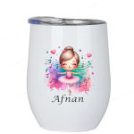 Personalized Mom Gift with Kids Names & Birth Month Flowers Wine Cups Mom Gift From Kids Mother’s Day Gift