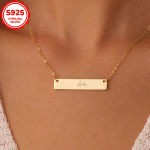 Lucky Source Personalized Jewelry Custom Engraving English Name Necklace Mother’s Day Gift