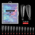 Professional 120PCS/Box Quick Building Mold Nail Tips Dual Forms False Nails for Nail Extension Forms