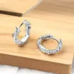 Fine Jewelry 925 Sterling Silver Hoop Earring for Women Hollow Circle Earrings 18K Gold Plated Luxury Earrings Mother’s Day Gift