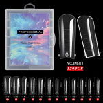 Professional 120PCS/Box Quick Building Mold Nail Tips Dual Forms False Nails for Nail Extension Forms