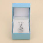 Mother’s Day Gift Exquisite Jewelry 925 Sterling Silver Moissanite Diamond Solitaire Pendant Necklace for Women
