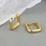 Fine Jewelry 925 Sterling Silver Hoop Earring for Women Hollow Circle Earrings 18K Gold Plated Luxury Earrings Mother’s Day Gift