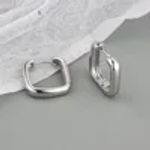 Fine Jewelry 925 Sterling Silver Hoop Earring for Women Hollow Circle Earrings 18K Gold Plated Luxury Earrings Mother’s Day Gift