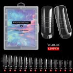 Professional 120PCS/Box Quick Building Mold Nail Tips Dual Forms False Nails for Nail Extension Forms