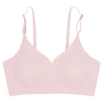 Laser Cut Seamless Wireless Push Up Bra Basic Crop Top Por Mayor Padded Women Brassier Ice Silk Seamless Bra