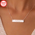 Lucky Source Personalized Jewelry Custom Engraving English Name Necklace Mother’s Day Gift