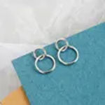 Fine Jewelry 925 Sterling Silver Hoop Earring for Women Hollow Circle Earrings 18K Gold Plated Luxury Earrings Mother’s Day Gift