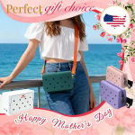 Perfect Mother’s Day Gift: Cute Pink EVA Bag Patterned Purse with Detachable Thoughtful Gift for Mom Wife Daily Fashion Use