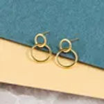 Fine Jewelry 925 Sterling Silver Hoop Earring for Women Hollow Circle Earrings 18K Gold Plated Luxury Earrings Mother’s Day Gift